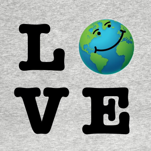 LOVE Earth Smile Global Warming Fight by Print Cartel